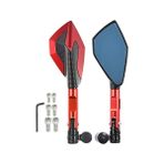 Merpa 8-10 mm Ters 10 m Kırmızı CNC Alüminyum Düz Motosiklet Aynası