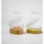 Merpak Ambalaj Kapaklı Plastik Sos Kabı 20 cc Sızdırmaz Kap Sosluk 100'lü