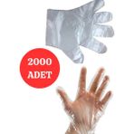 Merpak Ambalaj Şeffaf Eldiven 2000 Adet Hışır Poşet Eldiven Kullan At Eldiven Tek Kullanımlık Eldiven
