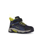 MERRELL Moab Speed 2 Mid A/C Waterproof Erkek Çocuk Outdoor Bot, 31 EU, MK267543, Mavi - Siyah, Erkek Çocuk