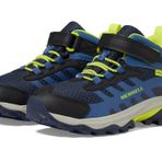 Merrell MOAB SPEED 2 MID A/C WTPRF Unisex Çocuk BOT, NAVY/HI VIZ, 29