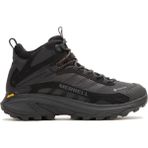 Merrell Moab Speed 2 Mid Gtx Erkek Bot Su Geçirmez Kauçuk Tabanlı Nefes Alan Outdoor Ayakkabı - Siyah