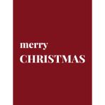 Merry Christmas: Hardcover Decorative Christmas Coffee Table Book for Holiday Home Decor, Staging and Styling | Cranberry Red Aesthetic