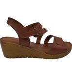 Merry Pace 242368Z Taba Ortopedik Comfort Taban Cırtlı Kadın Sandalet Ayakkabı