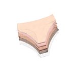 Merry See 5 li Set (BELİ LASTİKLİ) İz Yapmaz Likralı Dikişsiz Lazer Kesim Bikini Slip Külot Açık Çok Renkli XXL
