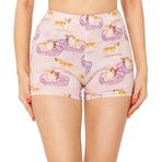 Merry Style Bayan Kısa Tayt MS10-407, Pembe/Köpekler, L