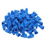 MERRYHAPY 100 Adet Kristal Kafa Kılıfı Ethernet Kablosu Fiş Kapağını Bağlayın Kablo Çizme Kapağı Bağlayıcı Çizme Kapağı Bağlayıcı Bot Kap Plastik Dizüstü Bilgisayar Bot Ayakkabı Rj45