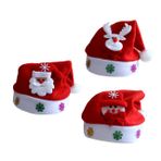 MERRYHAPY 3 Parça Noel Noel Baba Şapkası Şapka Kafa Bopper Noel Baba Kostüm Şapka Noel Şapkası Kumaş Noel Baba Şapkaları Noel Noel Baba Şapkaları Makyaj Yapmak Çocuk Parti Şapkası
