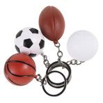 MERRYHAPY 4 Adet Spor Anahtarlıklar Erkek Çocuklar İçin Mini Anahtarlık Kolye Uçları Spor Anahtarlık Çanta Kolye Ucu