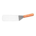 MERRYHAPY Paslanmaz Çelik Bıçaklı Ergonomik Biftek Spatulası Barbekü Spatulası Balık Isıya Dayanıklı Bulaşık Makinesinde Yıkanabilir Ahşap Saplı Biftek Teppanyaki Krep Pişirmek İçin