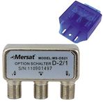 Mersat MS-OS21 Uydu Santral Opsiyonel Anahtar, D-2/1 Model, Kısa Devre Korumalı, CE Belgeli