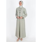 Mersha Collection Natural Ceketli Emzirme Takımı - Lohusa Anneler Için Yelek - Mint Yeşil - 42