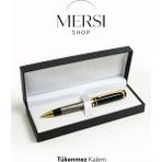 Mersi Shop Atatürk Baskılı Özel Kutulu Tükenmez Kalem 14 cm Hediyelik - Gri