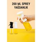 Mersi SHOP Cam Sprey Şişe, Spreyli Zeytinyağı Şişesi, Barbekü Sprey Şişesi, Airfryer Tasarruf Için Sprey Cam