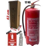 Mert 12 kg ABC Tozlu Yangın Söndürme Tüpü