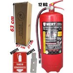 Mert 12 kg Köpüklü Yangın Söndürme Tüpü