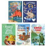Mert Arik Seti 5 Kitap (Cantamdan Fil Cikti + Uzaya Giden Tren + Benim Zurafam Ucabilir + Ayvayi Yedik Muzesi + Kirmizi Yanak Gunesini Ariyor)