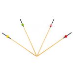 Mert B0109 Kırmızı Kalp 9 cm 50'li Bambu Kürdan