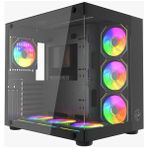 Mert Bilişim Mertbilişim Börüv1 Ryzen 5 1600 RX570 8gb 16GB Ram 512GB M2 SSD Akvaryum Oyuncu Kasası Masaüstü Bilgisayar - Siyah