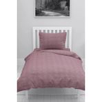 Mert Collection Çarşı Tek Kişilik Nevresim Takımı Lastikli Çarşaf - 160 x 220 cm - Mürdüm
