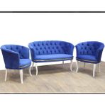 Mert Concept Kaputaneli Çayseti 2+1+1 Koltuk Salon Takımı - Mavi