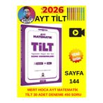 Mert Hoca Ayt Tilt Denemeleri Trigonometri İntegral Limit Türev 30 Lu Deneme Tablet Kalem Hazır