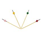 Mert JM-027 9 cm 50 Adet Kırmızı Bambu Kürdan Davul