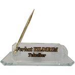 Mert Kristal Masa Isimlik Büro Ofis Makam M213-GOLD