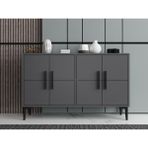 Mert Sert Mobilya Lavel 120CM Konsol, Tv Sehpası, Tv Ünitesi, Kahve Köşesi, Banyo Dolabı, Çok Amaçlı Dolap,ayakkabılık - Antrasit