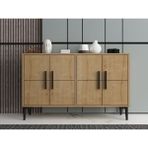 Mert Sert Mobilya Lavel Modern Tasarımlı 120CM Konsol Çok Amaçlı Dolap Safirmeşe Renkli Kullanışlı TV Ünitesi