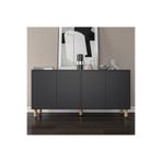 MERT SERT MOBİLYA Oliva Konsol, Çok Amaçlı Dolap, Kitaplık, Dosyalık 150 cm