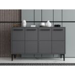Mert Sert Mobilya Sera 120CM Konsol, Tv Sehpası, Tv Ünitesi, Kahve Köşesi, Banyo Dolabı, Çok Amaçlı Dolap,ayakkabılık - Antrasit