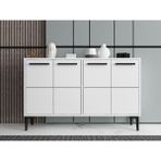 Mert Sert Mobilya Sera 120CM Konsol, Tv Sehpası, Tv Ünitesi, Kahve Köşesi, Banyo Dolabı, Çok Amaçlı Dolap,ayakkabılık - Beyaz