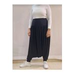 Mertcan Butik Beli Lastikli Penye Viskon Şalvar Pantolon