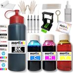 Mertink Hp 1514 2050 2050A (301) Kartuş Dolum Seti 500ML SİYAH+3X100ML Renkli Mürekkep