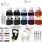 Mertink Hp Deskjet 2630 2632 2620 Yazıcı Uyumlu 304 Kartuş Dolum Seti 5 Li Set 5X100ML Mürekkep - Renkli