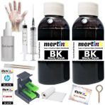 Mertink Mertınk Canon TS3750I PG-575 CL-576 Kartuş Dolum Seti 2X100ML Siyah Mürekkep