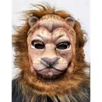 Mertonline Nessiworld Koyu Kahve Yeleli Aslan Maskesi Mega Eva Malzeme Peluş Maske 1 No