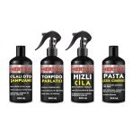 Mertox Araç Araba Otomobil Oto Temizlik Seti Ürünleri Oto Şampuanı+Torpido Parlatıcı+Hızlı Cila+İnce Pasta 4X500ml