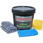 Mertox Oto Araba Araç Yıkama Temizlik ve Bakım Seti-12 PARÇA-8X500ML+BEZ Sünger Havlu Kova