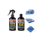 Mertox Oto Araç Araba Orta Pasta Cila Seti 2X500ML - Orta Çizik Giderici Pasta + Hızlı Cila