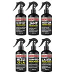 Mertox Otomobil Araç Araba Oto Temizlik Seti Iç Detay+Jant-Motor Temizleyici+Hızlı Cila+Torpido+Lastik Parlatıcı 6X500ML
