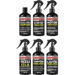 Mertox Otomobil Araç Araba Oto Temizlik Seti Oto Şampuanı+Iç Detay+Motor+Hızlı Cila+Torpido+Lastik 6X500ML