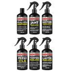 Mertox Otomobil Araç Araba Oto Temizlik Seti Oto Şampuanı+Jant-Motor Temizleyici+Hızlı Cila+Torpido+Lastik Parlatıcı 6X500ML