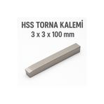 MertTools 3x3x100 mm HSS Torna Kalemi – Yüksek Hız Çeliği Metal İşleme Ucu