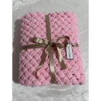 Merut Style Alize Puffy Pudra Pembe Bebek Battaniyesi - 100 x 100 cm - Pudra - Pembe