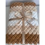 Merut Style El Örgüsü Puffy Hasır Desen Bebek ve tv Battaniyesi - 100 x 180 cm - Renkli