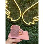 Merve Tasarım Ceramic Canta Model Seramik Fincan - Açık Pembe