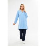 Mervem Iş Önlüğü Alpaka Bayan Mavi - 2XL