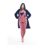 mervemoda Kadın 3lü takım içi kadife sabahlık ultra welsoft yüksek kalite kumaş